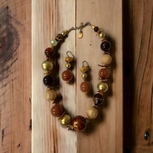 Necklace and earrings